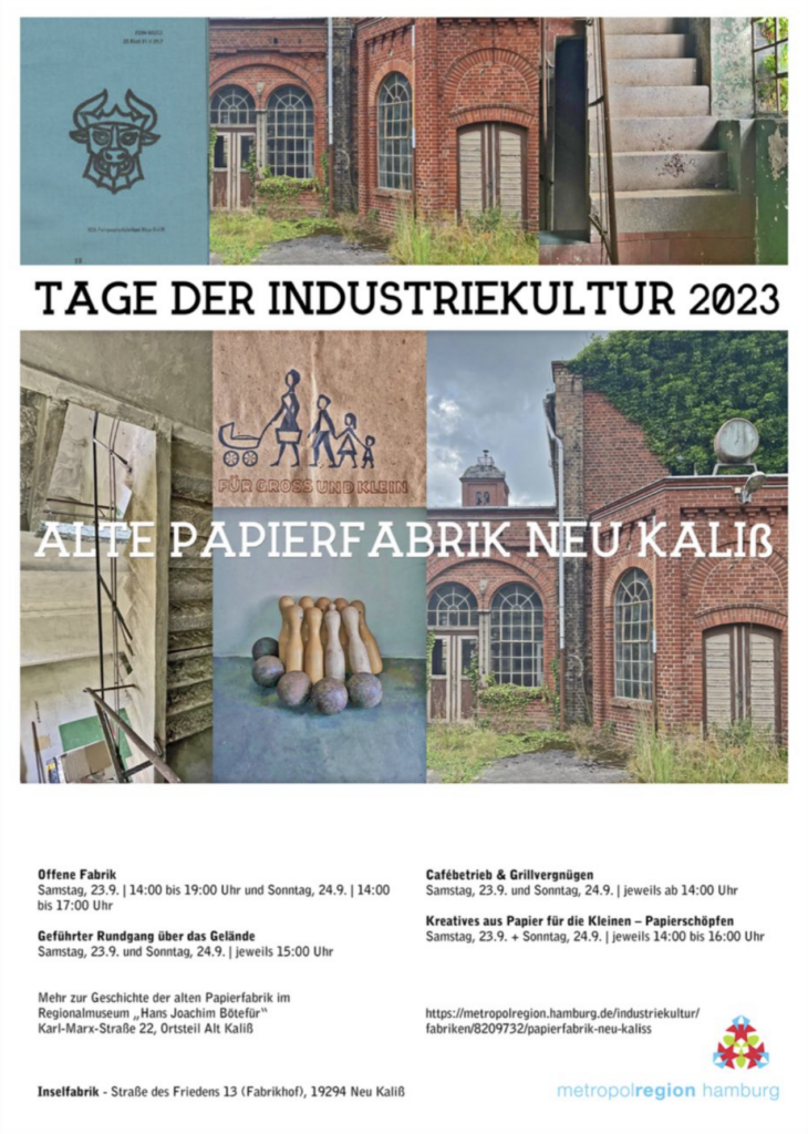 Tage der Industriekultur 2023 - Alte Papierfabrik Neu Kaliß