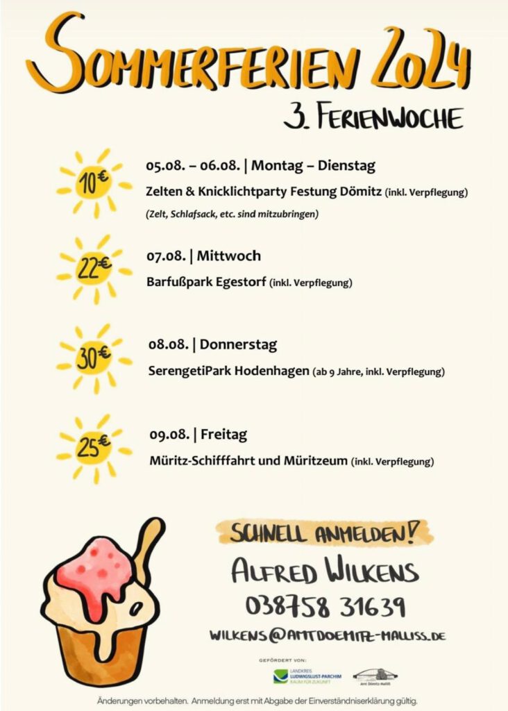 Sommerferien im Amt Dömitz-Malliß